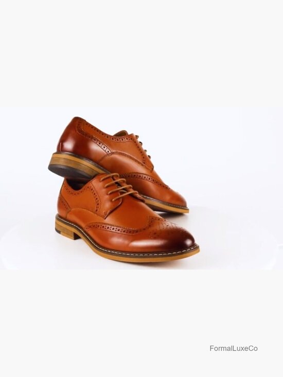 Men\'s Oxford Dress Shoes Lace-Up Formal Wingtip Business Casual main image 5